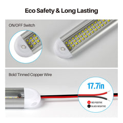 CT CAPETRONIX 12V LED strip with convenient on/off switch in action