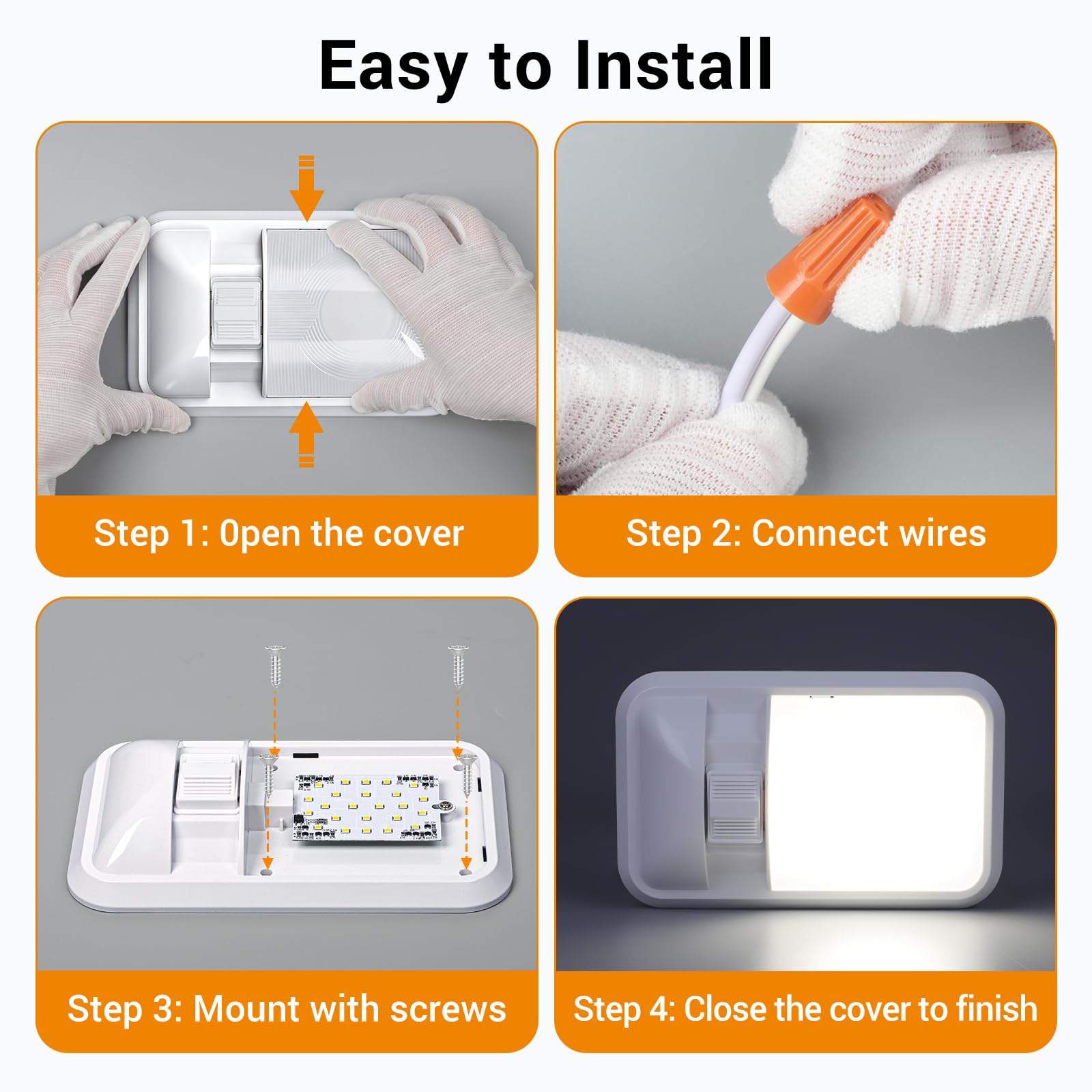 CT CAPETRONIX interior RV light suitable for emergencies and camping setups.