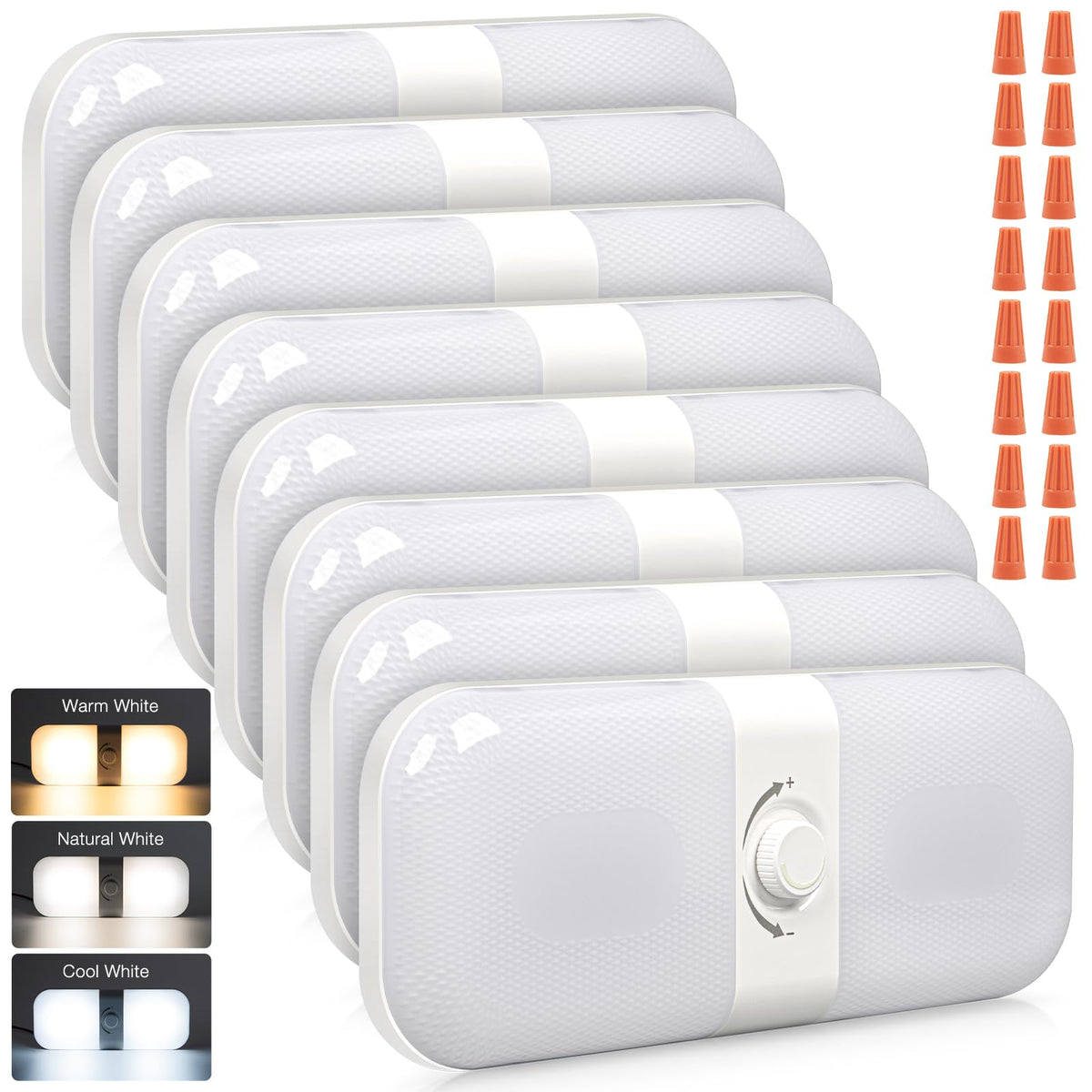 CT CAPETRONIX RV interior lights illuminate the cabin with bright, even diffusion
