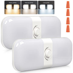 CT CAPETRONIX RV lights interior 1700LM two-pack provides bright, versatile illumination for campers.