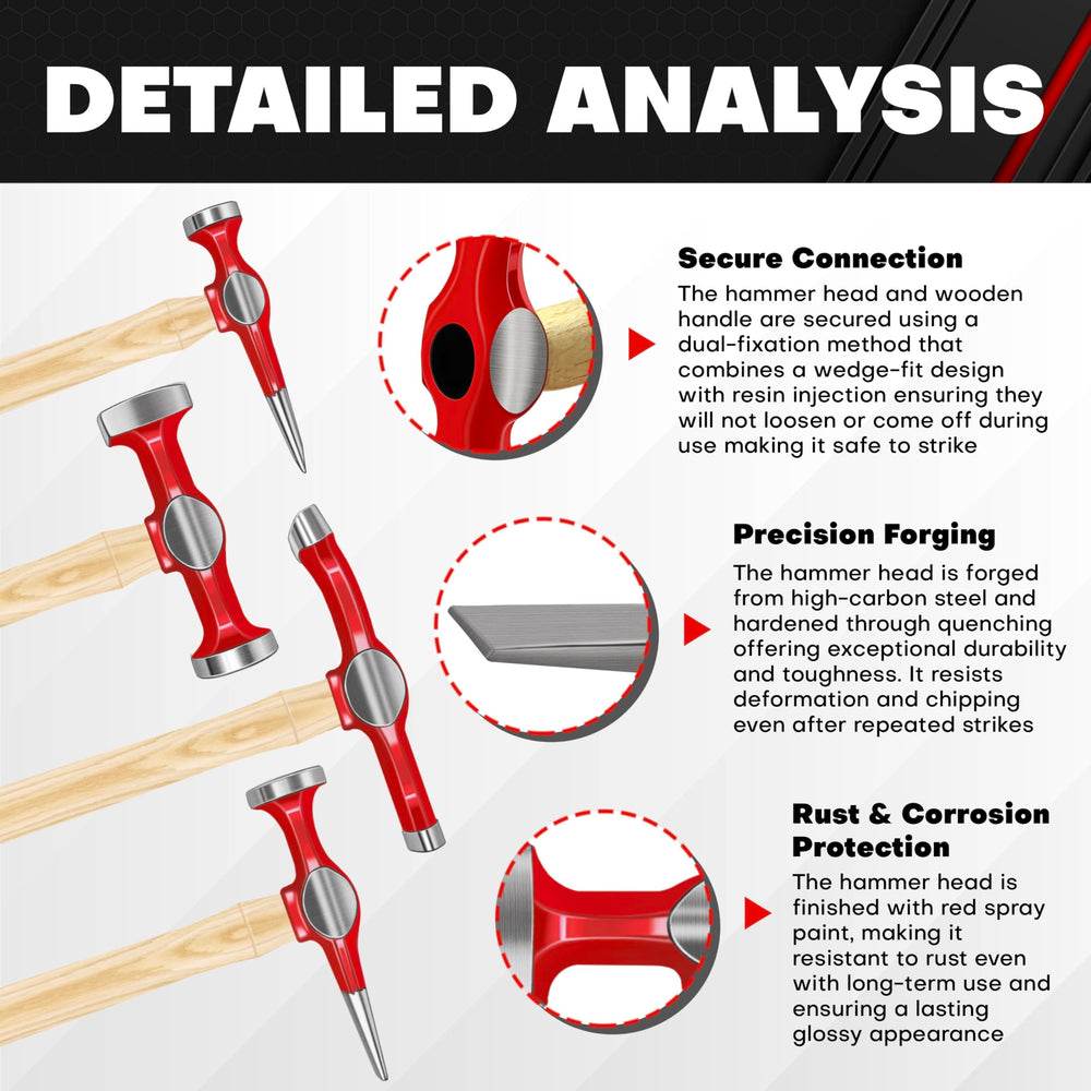 C&T dent repair dolly and hammer collection supports precise shaping.