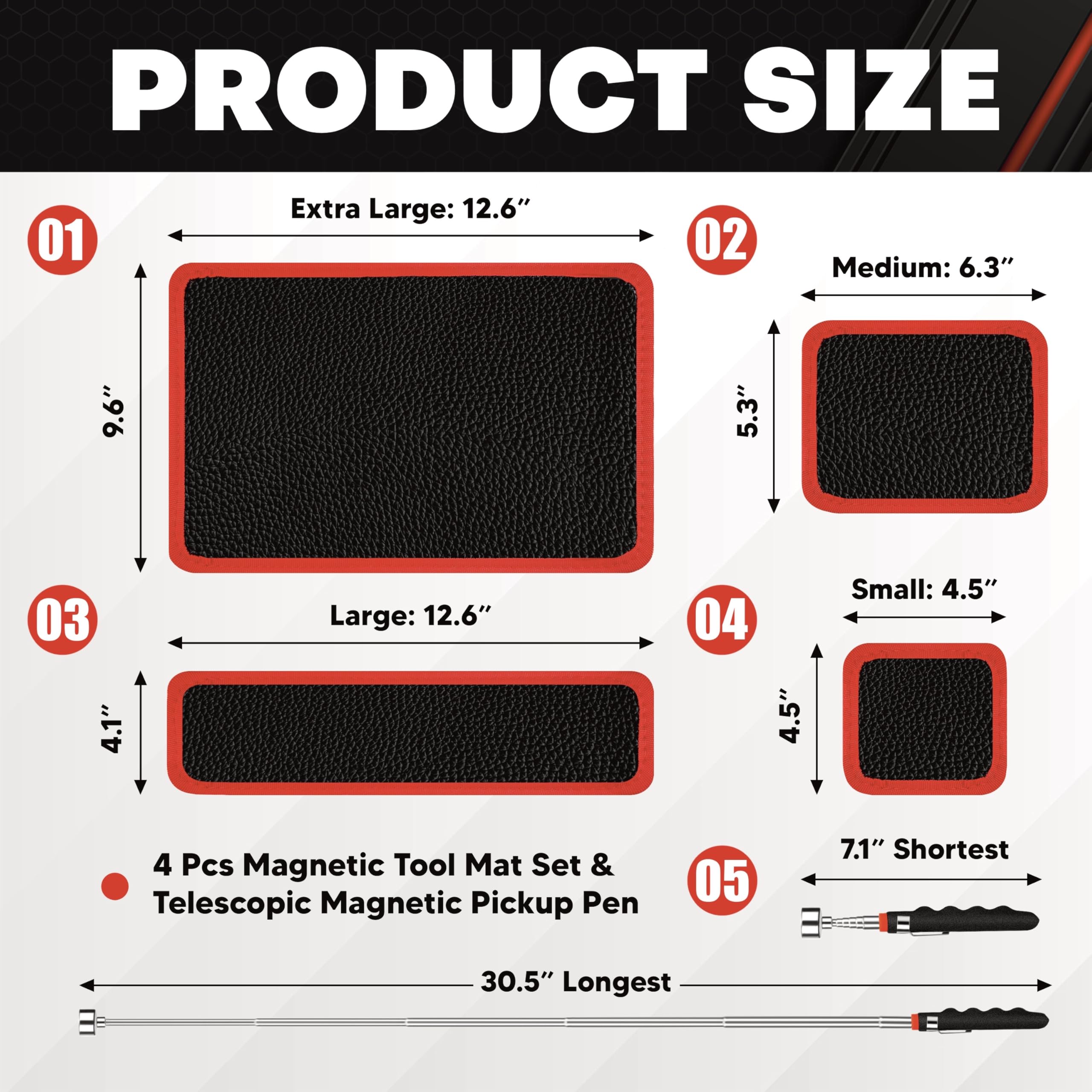 C&T magnetic tool mat large keeps screws organized during repairs.