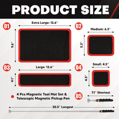 C&T magnetic tool mat large keeps screws organized during repairs.