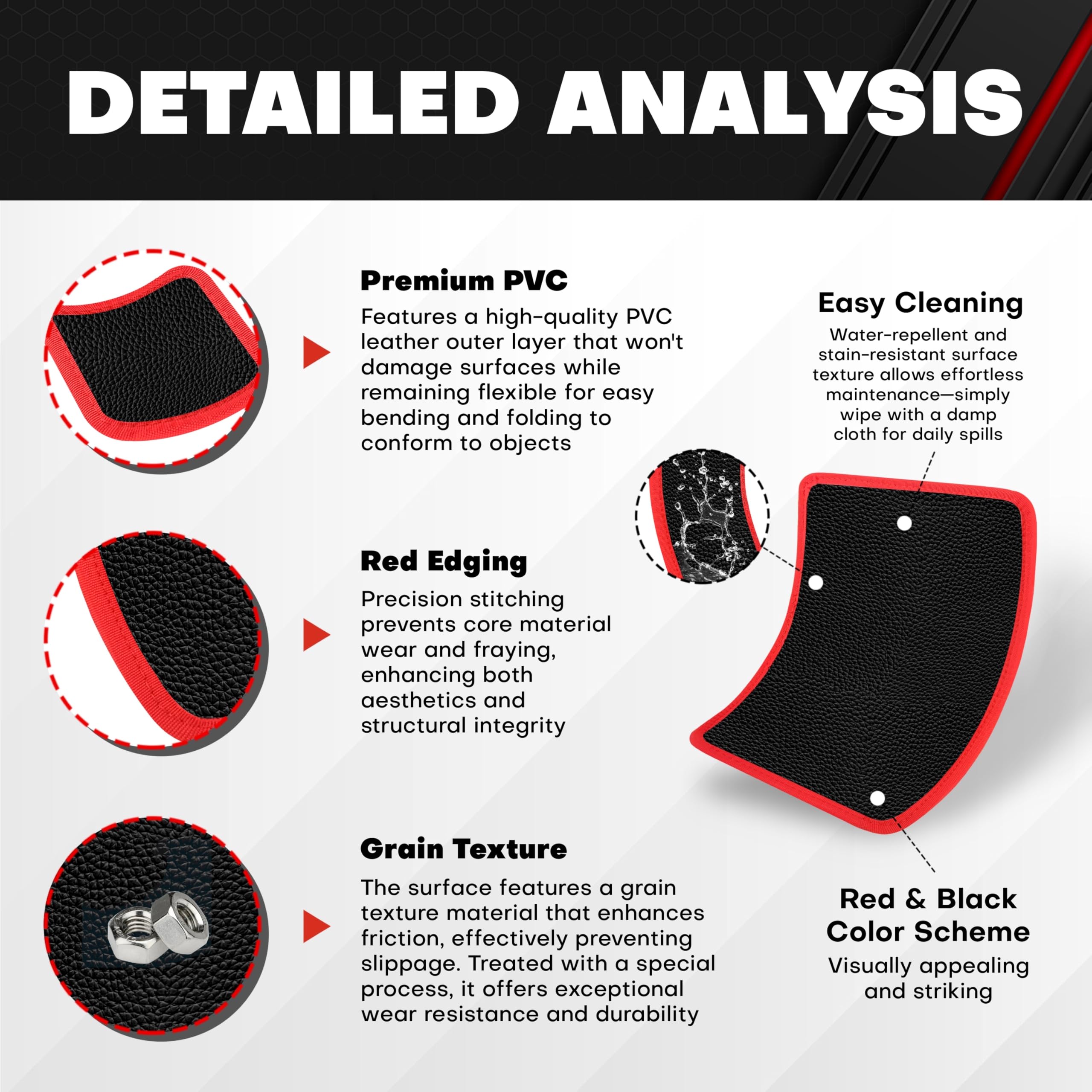 C&T magnetic tool mat medium provides versatile grip on curved edges.