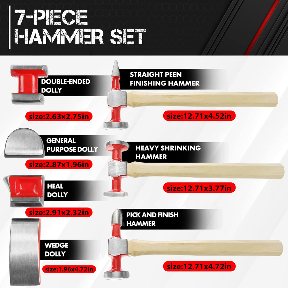 CT pick & finish hammer helps refine edges and blend panels