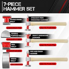 CT pick & finish hammer helps refine edges and blend panels