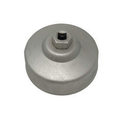 CTA Tools 2488 oil filter wrench in use on Volvo 4-cylinder for secure cap installation.
