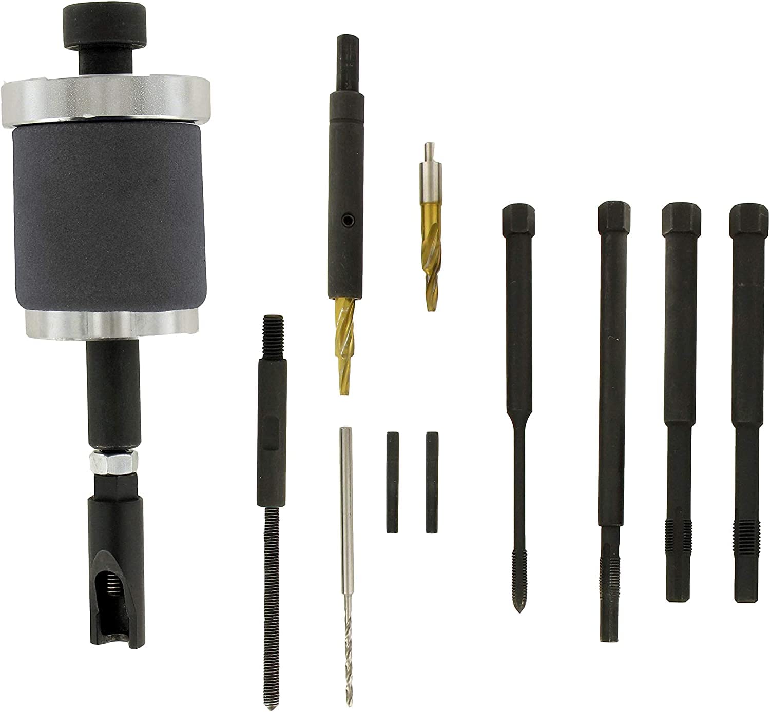 CTA Tools 7804 reinforced drill with guides shows precise alignment