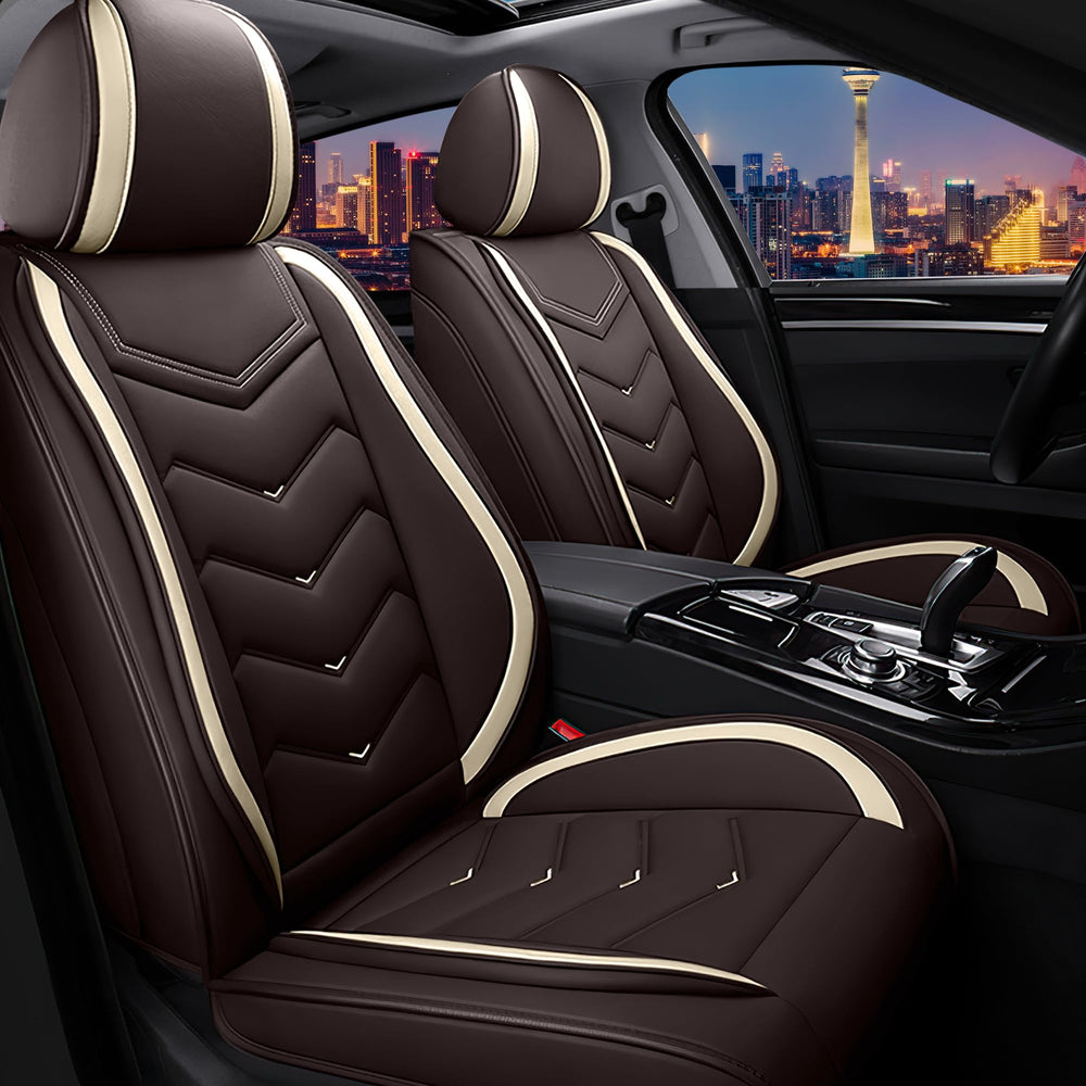 CTDS car seat cover front seat in coffee offers durable protection and style