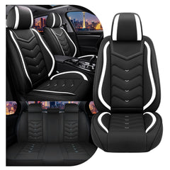 CTDS Civic seat cover front classic in black white protects against wear