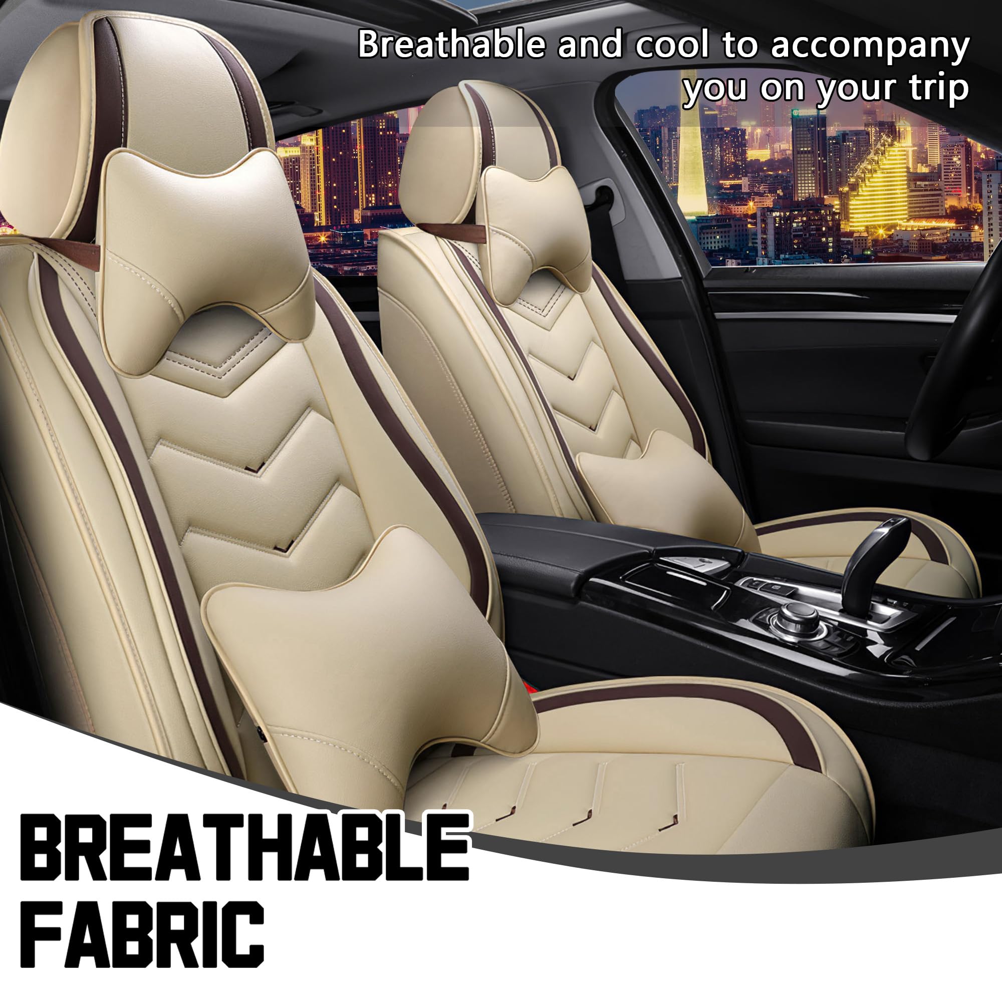 CTDS headrests included for cohesive styling and added neck support.