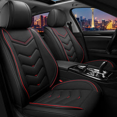 CTDS Honda Civic seat cover front-left showing durable leather texture for daily driving