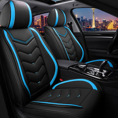 CTDS Honda Civic seat cover front view with durable leather texture for daily use.