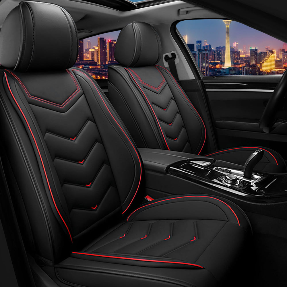 CTDS Toyota Camry seat cover front left detail showing snug fit and protection