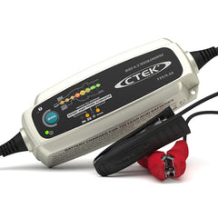 CTEK 4.3 Test & Charge front view for safe 12V charging of lead-acid batteries.