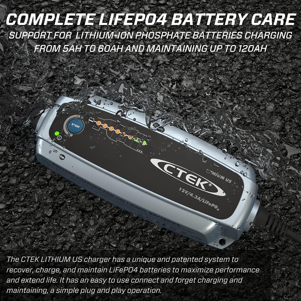 CTEK 56-926 Lithium US plug and play setup for easy installation