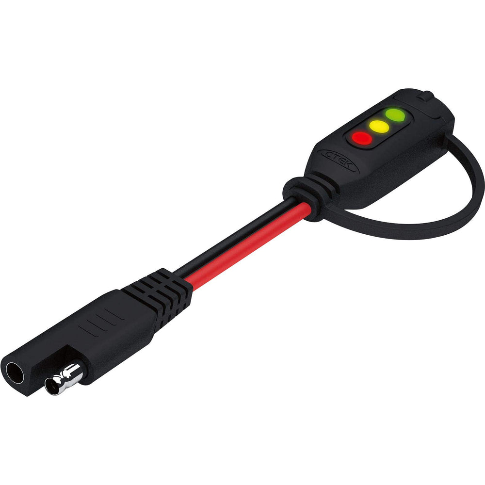 CTEK Comfort Indicator Pigtail in use shows quick charge status for easy monitoring