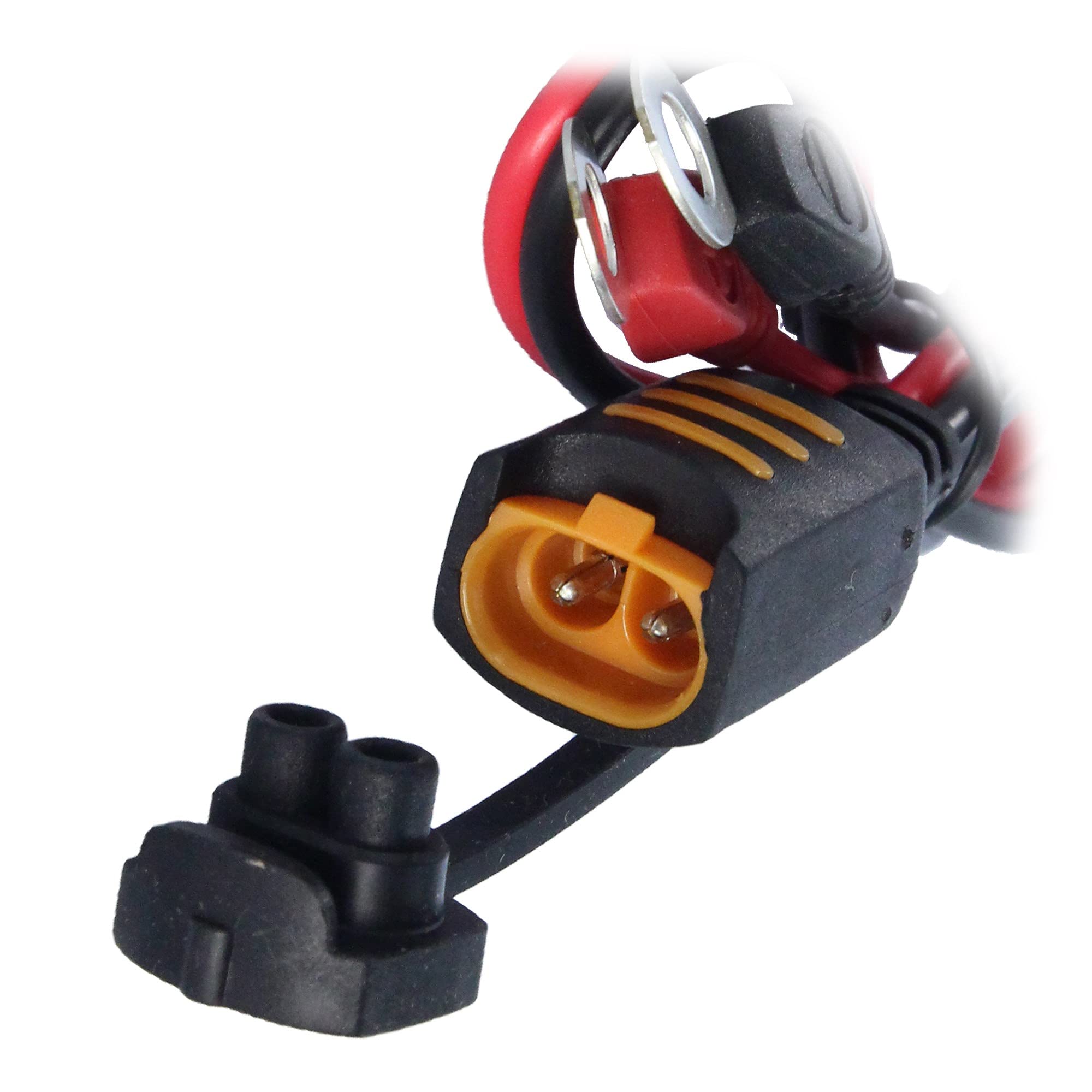 CTEK Eyelet M8 permanent connection enables reaching hard-to-access batteries.