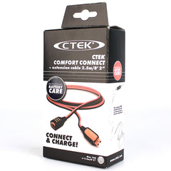 CTEK universal-fit extension supports multiple chargers for flexible setup.