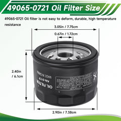 CTLLKG 49065-0721 oil filter packaging shows four-pack option