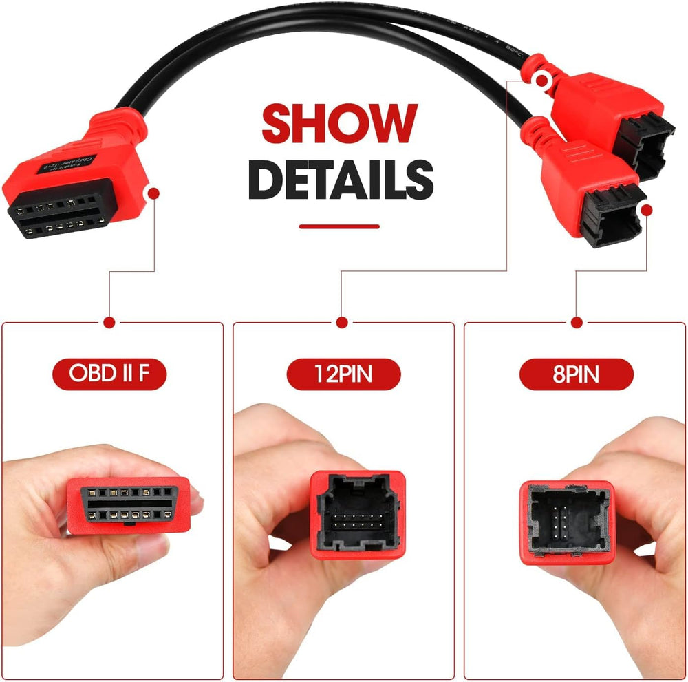 CTobd packaging shows one red 12+8 cable included.