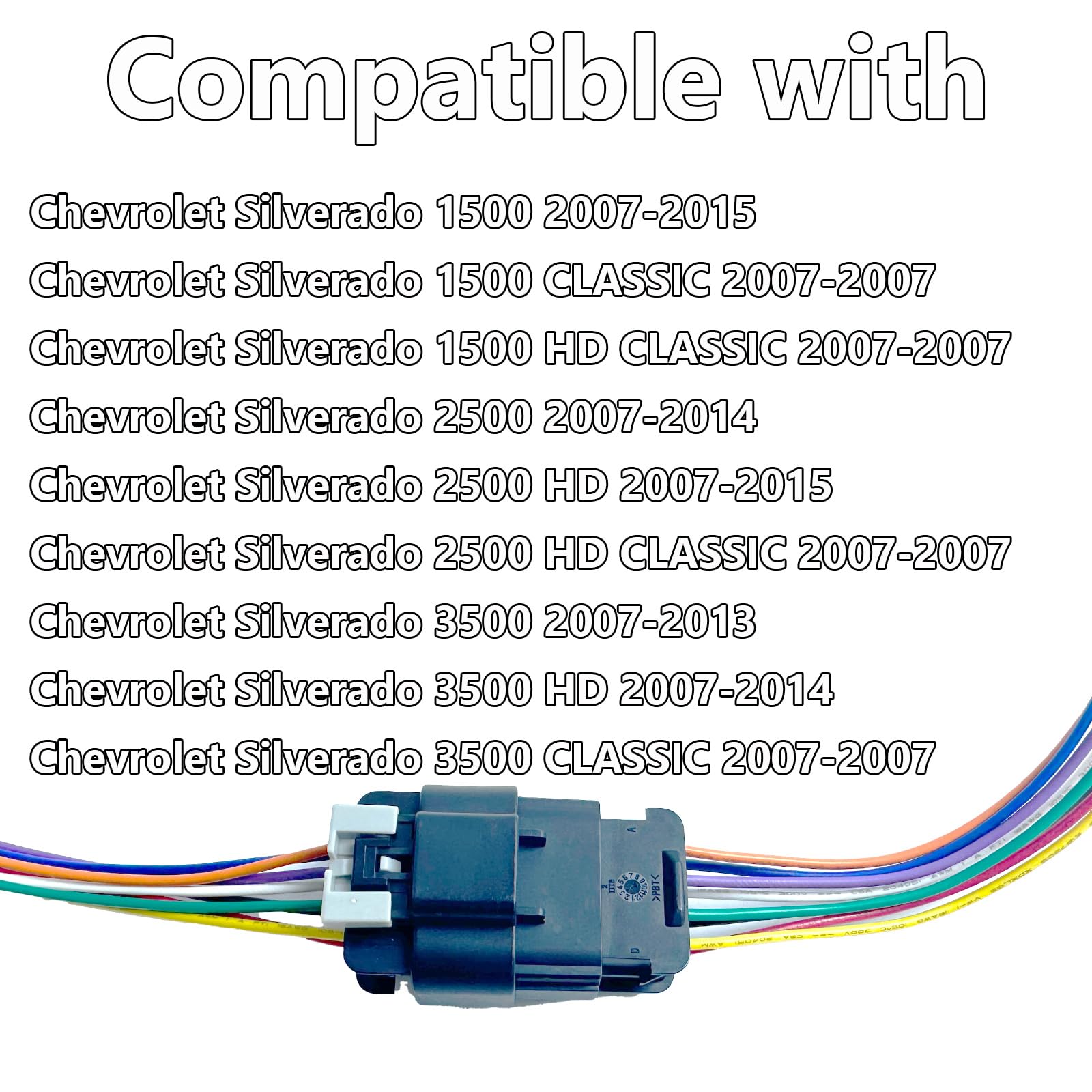 CTTMEOOB connector-pigtail kit compatible with 22853027-22853028 for Silverado.