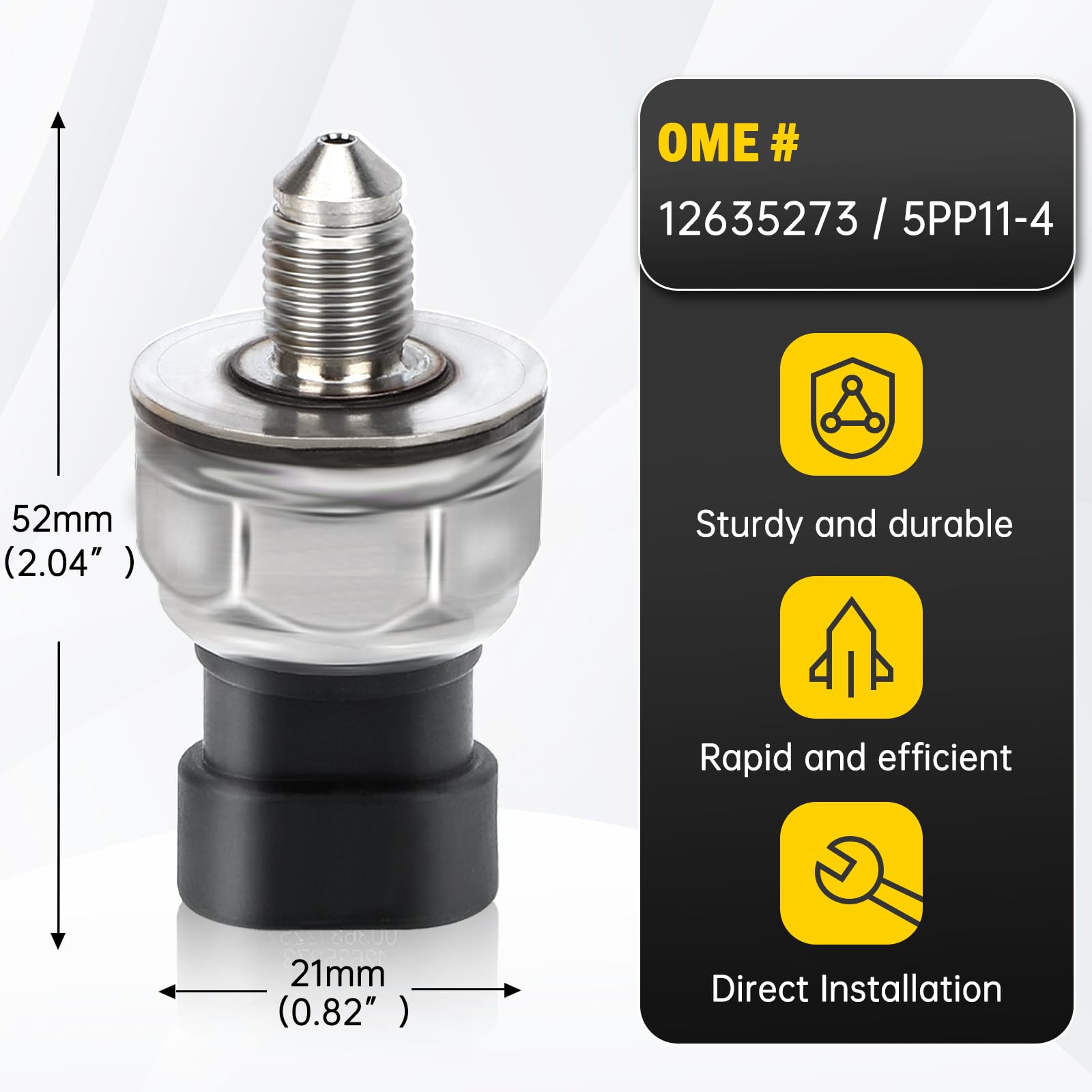 C-Tzu fuel pressure sensor 12635273 durable materials for long-lasting performance.