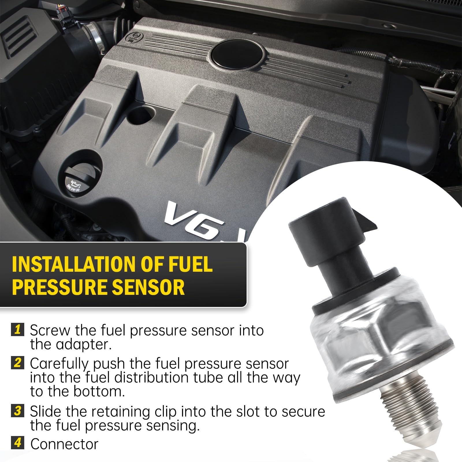 C-Tzu fuel pressure sensor 12635273 ECU bus interface for data transmission.
