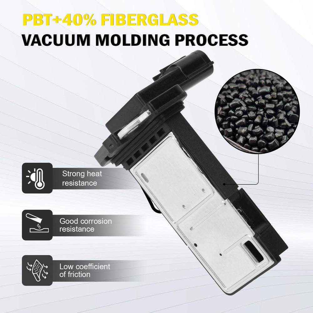C-Tzu MAF sensor close-up shows reinforced PBT housing for durability.
