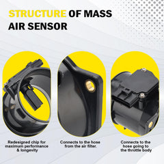 C-Tzu MAF sensor for Ford F-350 delivering precise data to help ECU regulate fuel.
