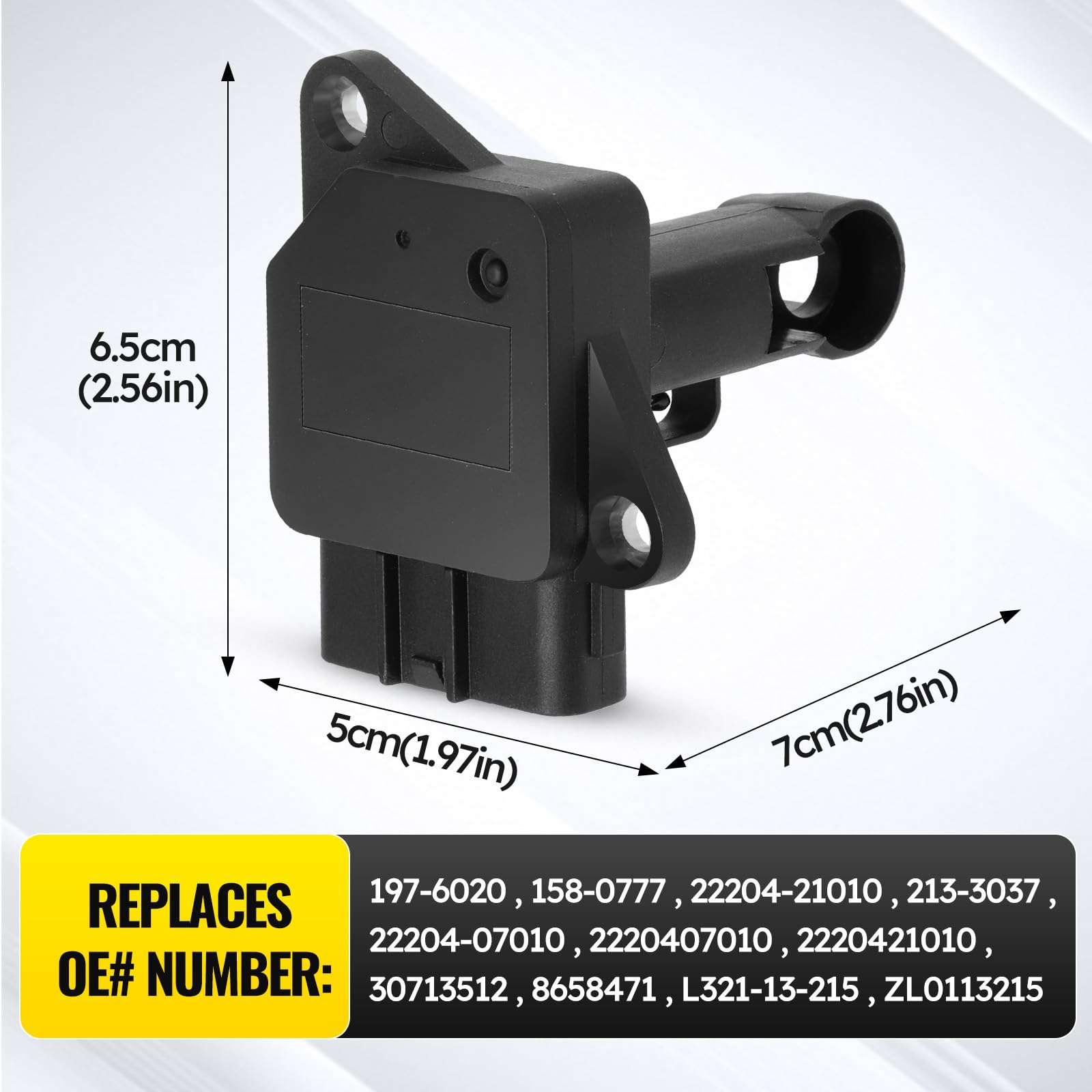C-Tzu MAF sensor packaging highlights warranty and durable design.