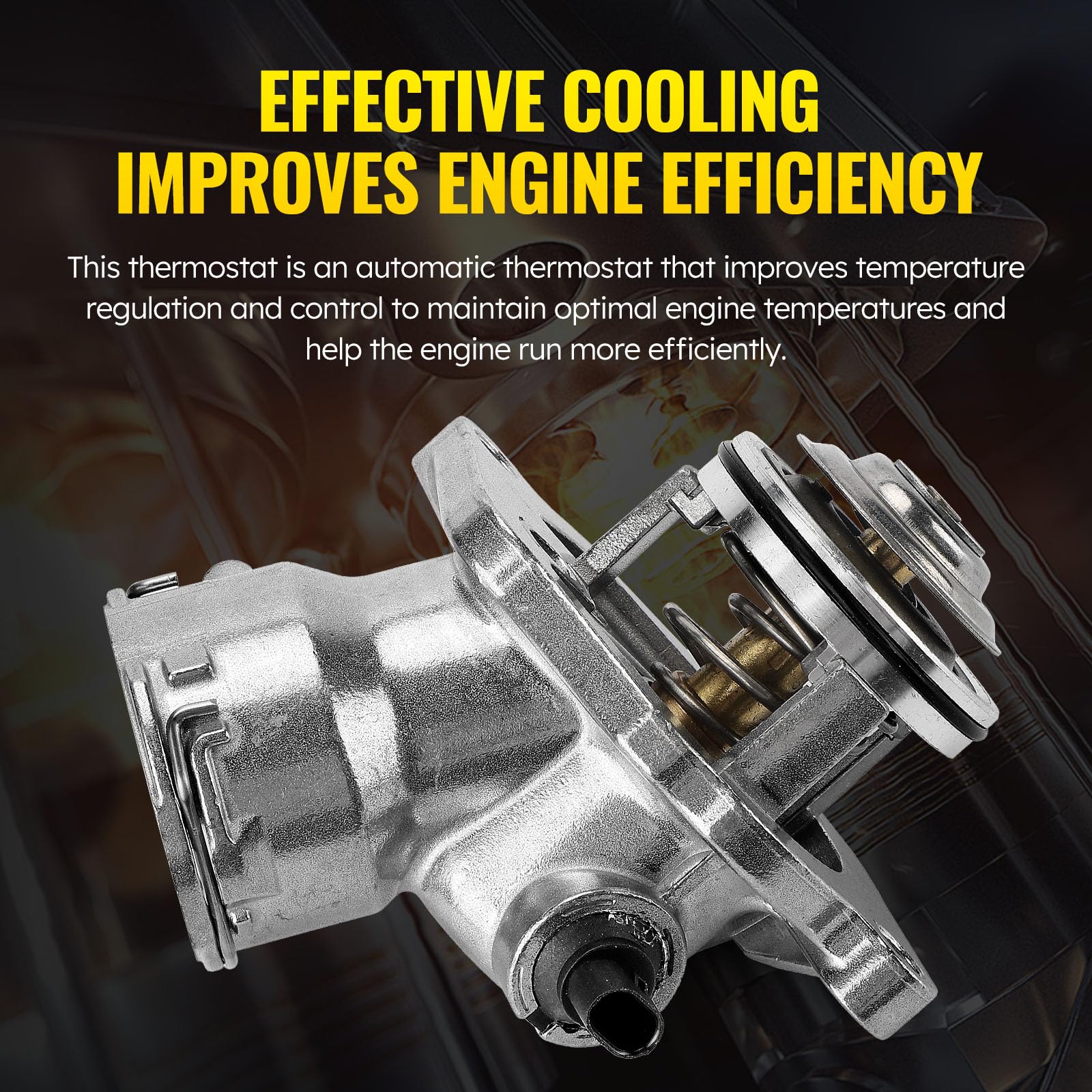 C-Tzu thermostat housing close-up shows precise casting and sensor integration.