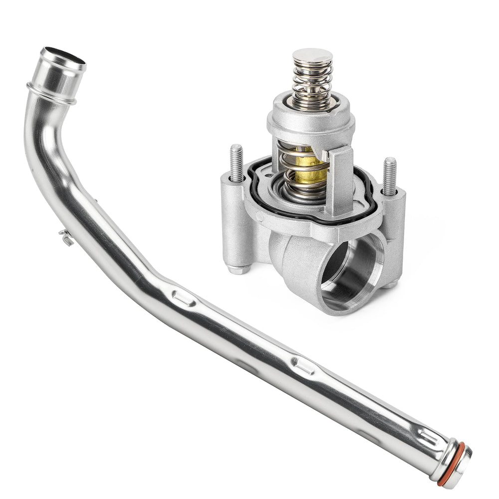 C-Tzu aluminium thermostat housing front view shows corrosion resistance