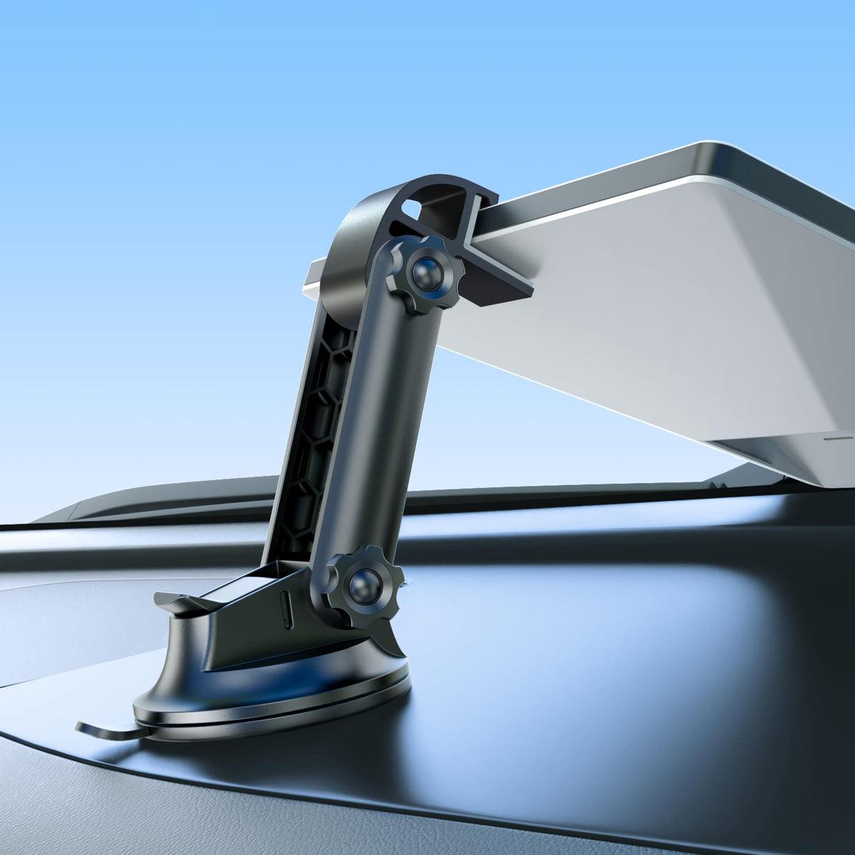 Cuarko Starlink Mini dashboard mount for secure in-car connectivity.