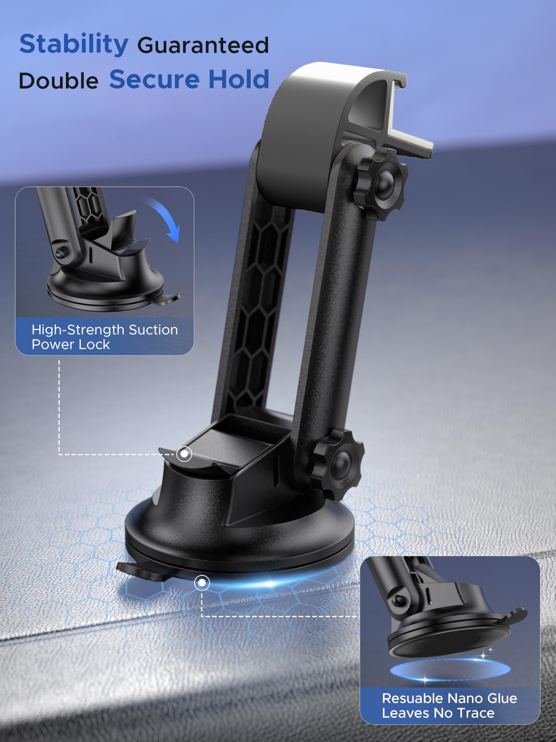 Cuarko Starlink Mini lever arm offers 180-degree position control.