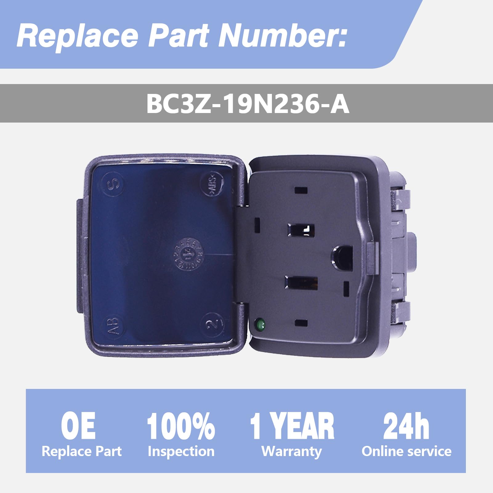 CULMKARI dash console 110V outlet—in-vehicle application for Ford and Lincoln models.