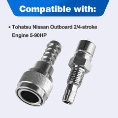 CULMKARI fuel connector installation view highlighting plug-and-play fit.