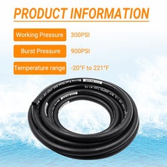 CULMKARI 80 mm bend radius helps prevent kinks in tight spaces.