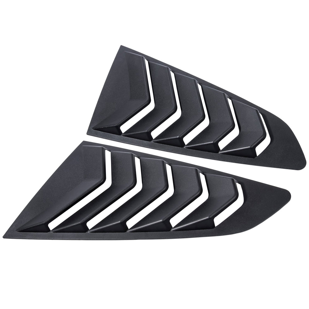 CUMART Mustang complete louvers kit in matte black with no-drill installation.