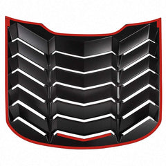 CUMART Lamborghini-style matte black louvers on Mustang for a race-inspired appearance.