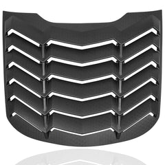 CUMART Mustang side window louvers in matte black for a cohesive retro aesthetic.