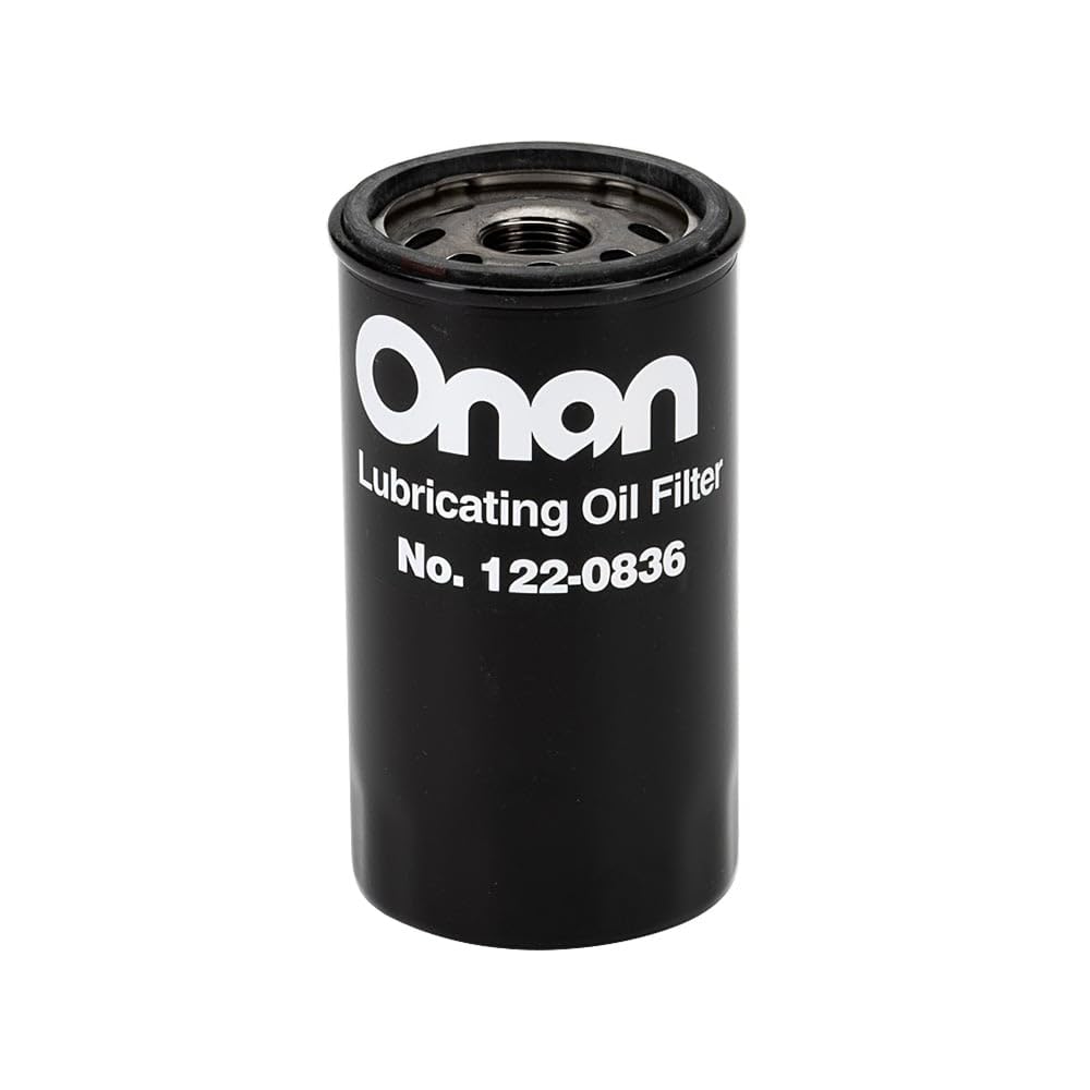 Cummins NW Onan 122-0836 oil filter ensures reliable lubrication during cold starts.