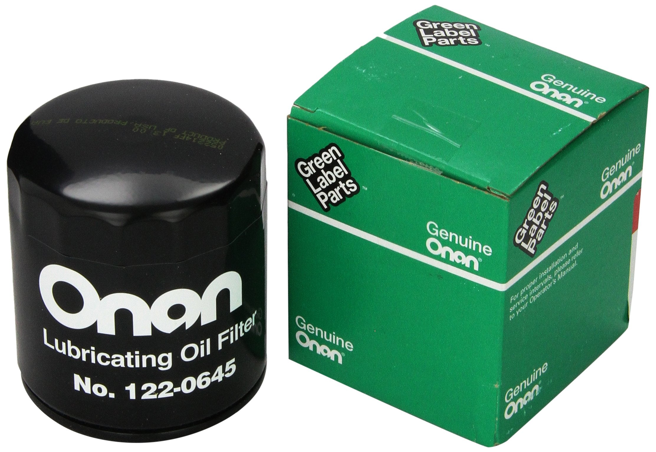 Cummins Onan 122-0645 oil filter maintains clean oil flow for Emerald and Marquis generators