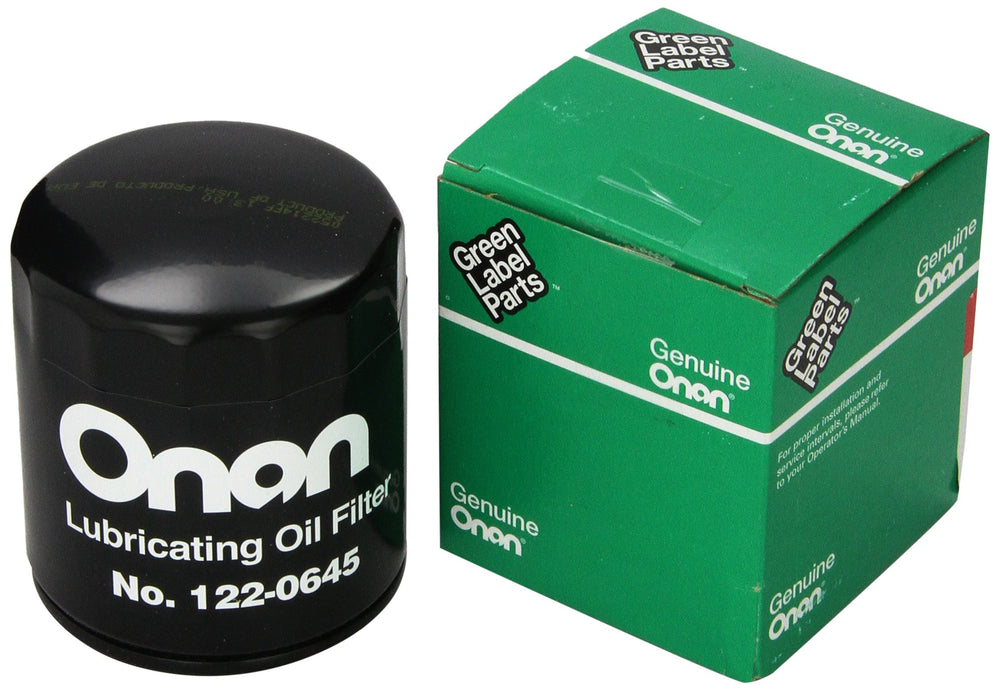 Cummins Onan 122-0645 oil filter maintains clean oil flow for Emerald and Marquis generators