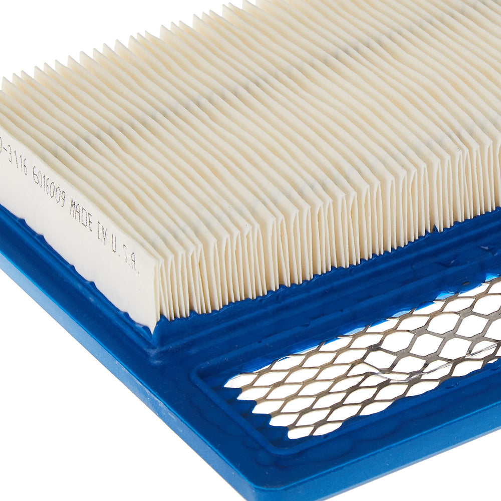Cummins Onan air filter packaging with dimensions supports universal fit planning.
