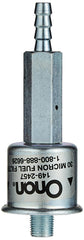Cummins Onan fuel filter side view highlights compact, durable design for Camp Power and QG RV units