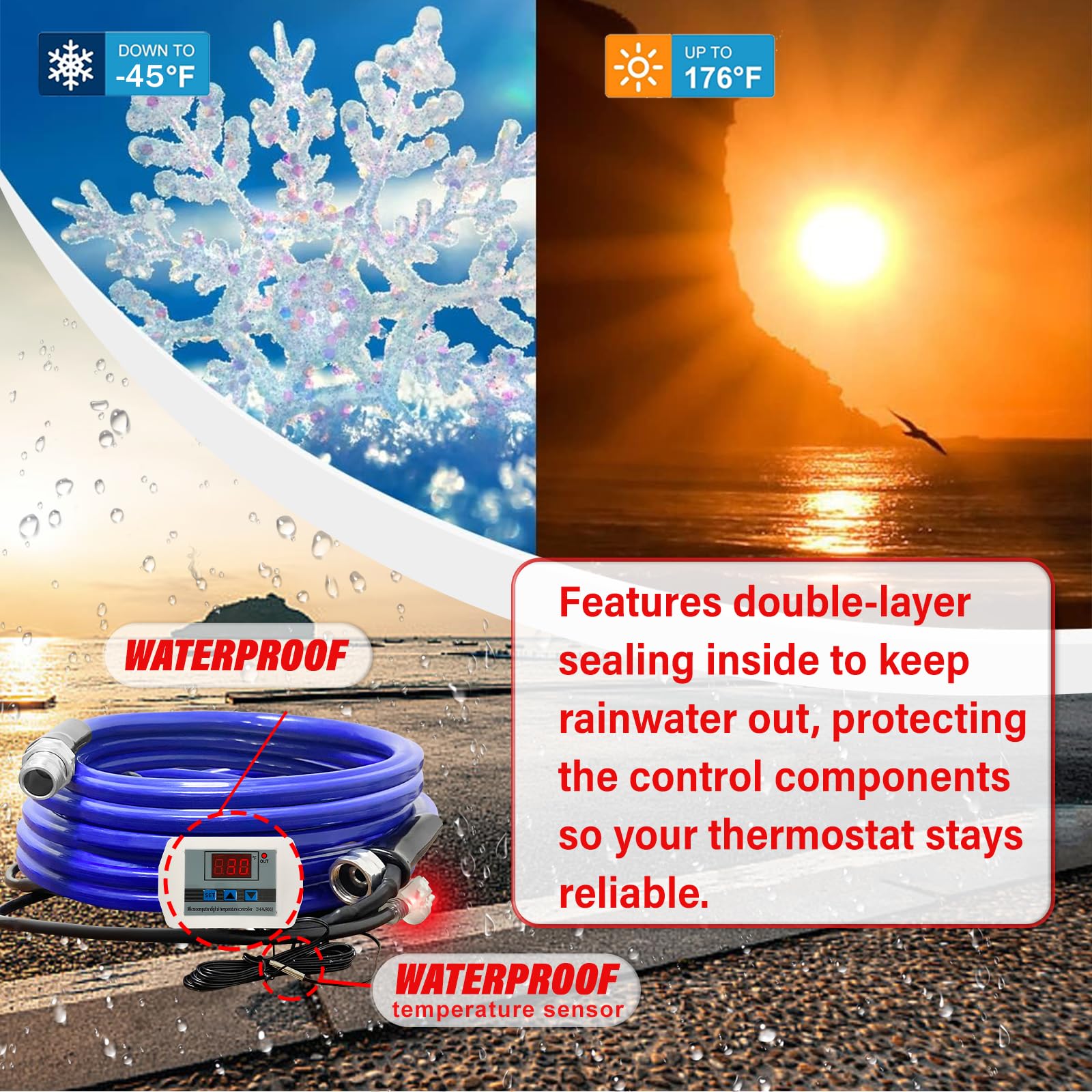 Cupohus real-time monitor display indicating live temperature status