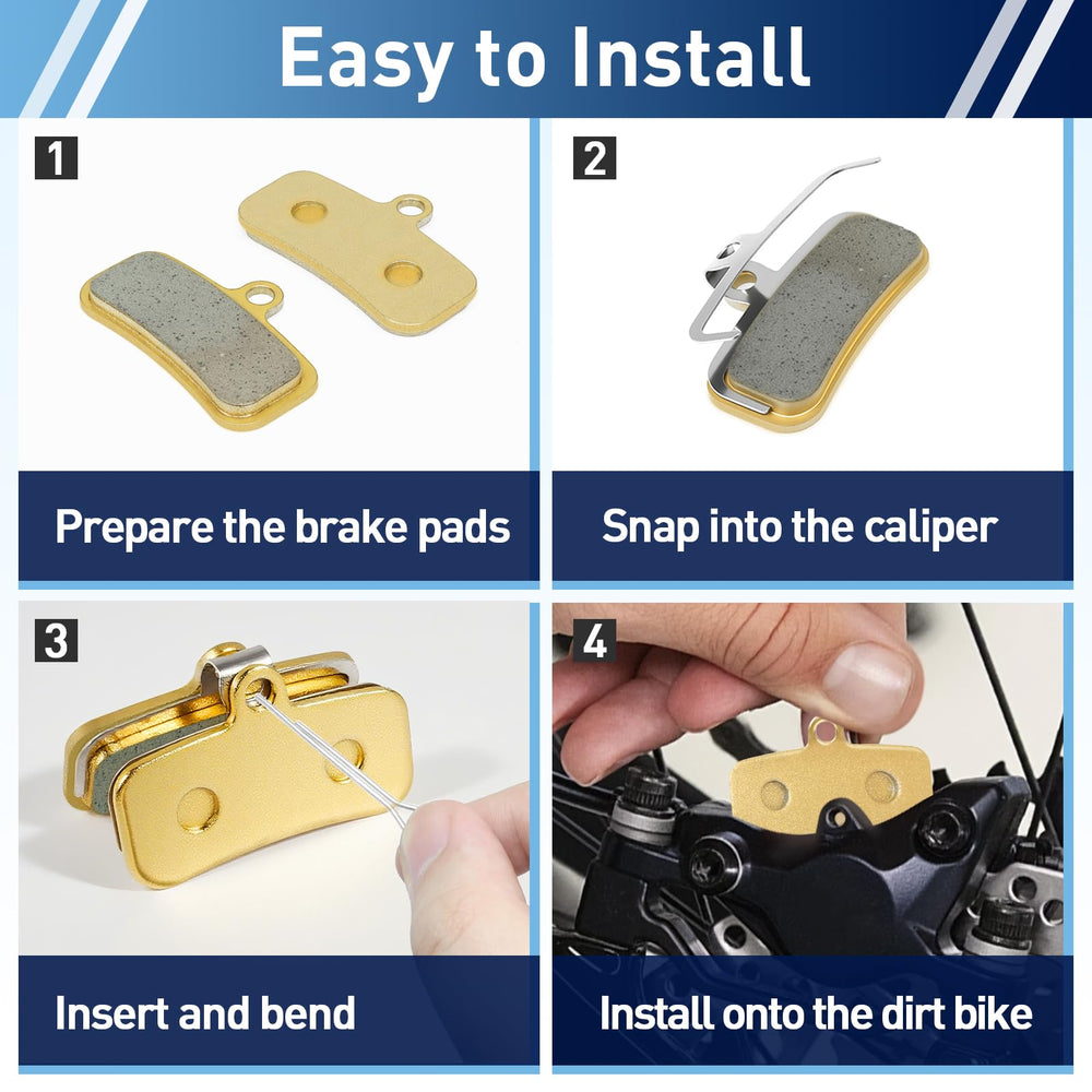 CuraceQ E-Ride Pro SS 2.0/3.0 front brake pad enables reliable stopping.