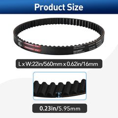CuraceQ GT4 belt for Segway X260/X160 supports steady rides with robust construction.