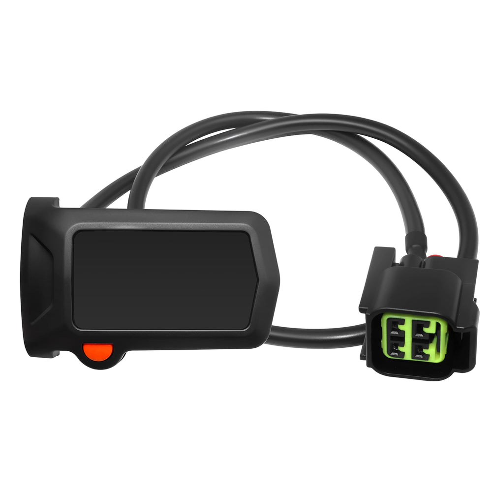 CuraceQ Surron speedometer display with real-time speed readings for safer, informed riding.